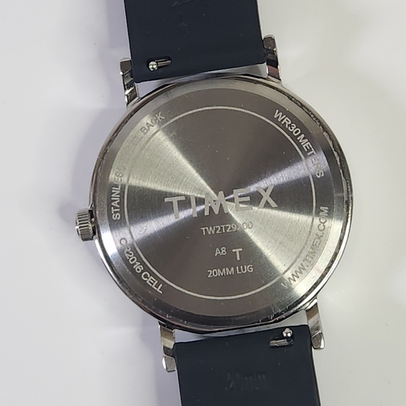 Timex Men's Black and Silver Watch - Picture 7 of 16